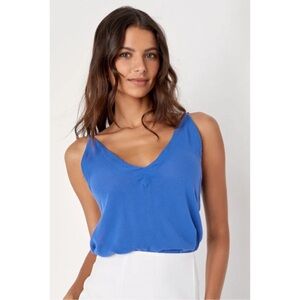Lulus Adrift Periwinkle Blue Tank Top